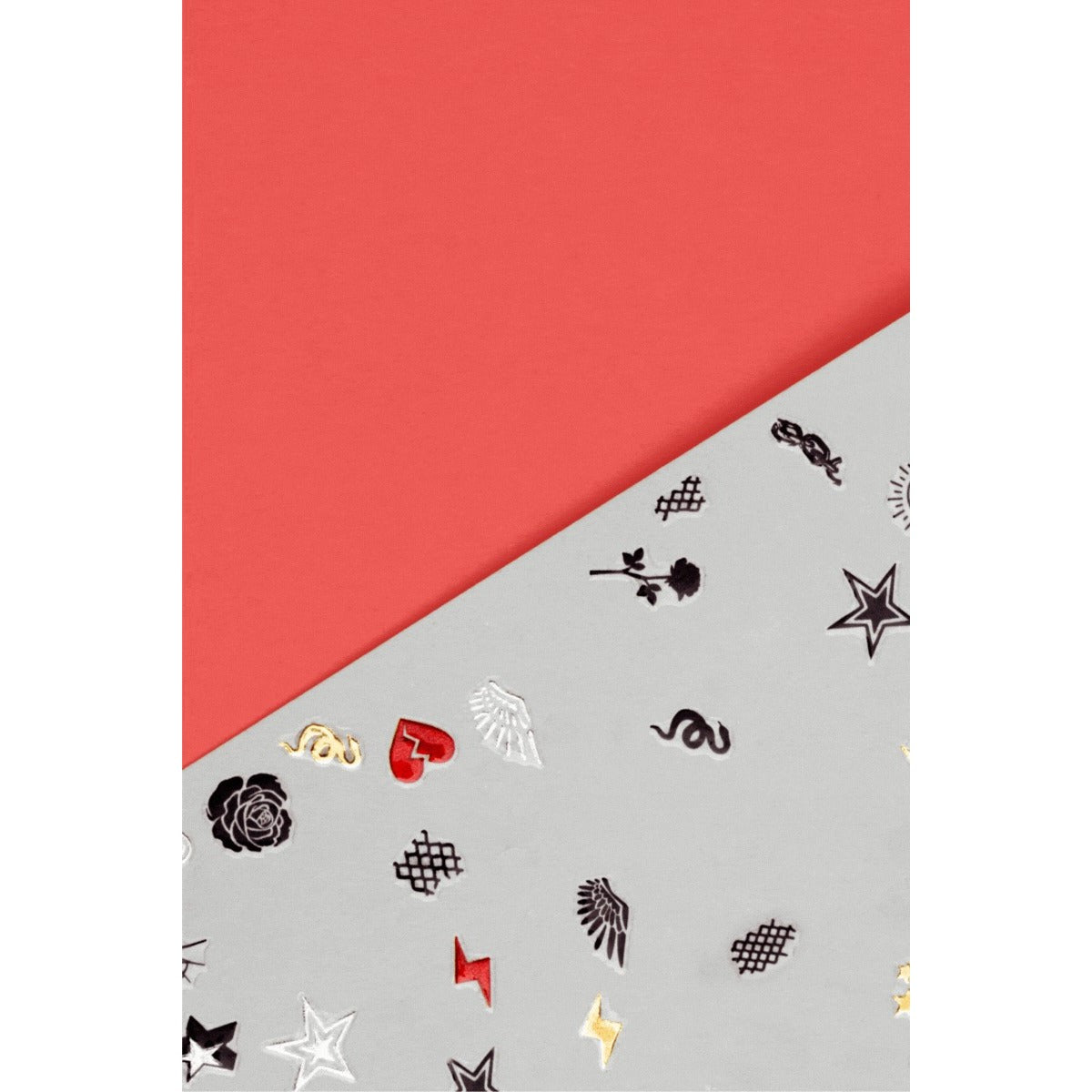 Cirque Colors Ready To Wear Nail Art Stickers - Tough Love Design | Easy DIY Nail Decals for Women | Perfect for Parties, Weddings & Special Occasions