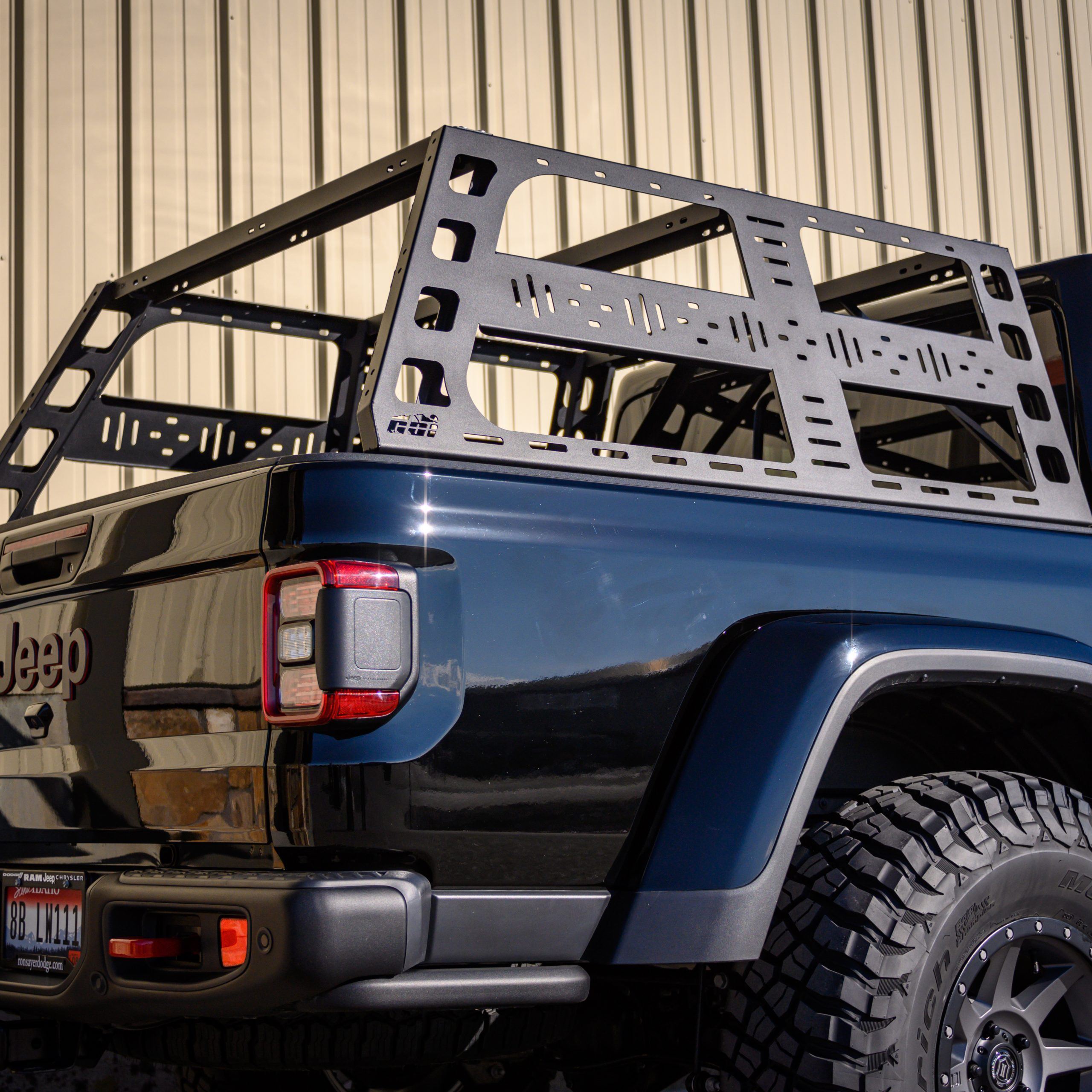 2024 Jeep Gladiator (JT) CBI Off-Road Cab Height Bed Rack - Heavy Duty Roof Rack System for Overlanding & Adventure Gear Storage