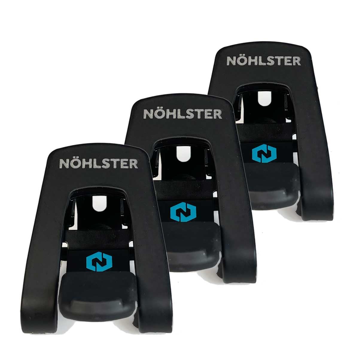NÖHLSTER Locking Tool Clip 3 Pack - Secure Drill Belt Clip & Impact Driver Holster - Heavy Duty Tool Holder for Tool Belts | Perfect for Construction, DIY Projects & Electricians