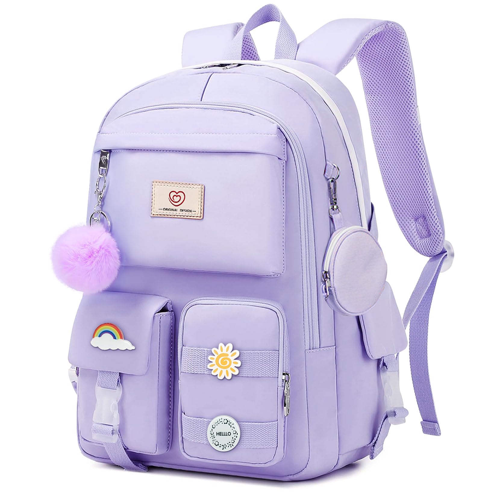 **Stylish Girls Backpack for School & Travel - 18