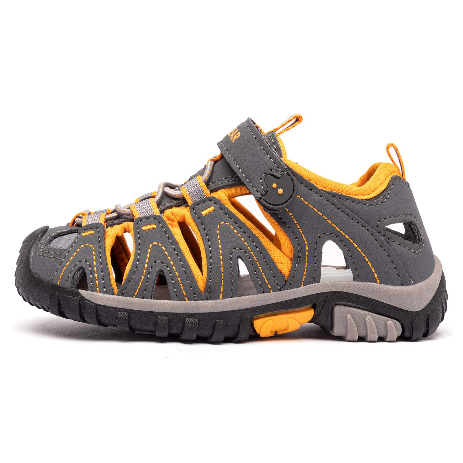 HOBIBEAR Kids Water Sandals for Boys & Girls - Closed-Toe Outdoor Sports Shoes for Toddler, Little Kid & Big Kid - Perfect for Beach, Pool, Hiking & Summer Activities