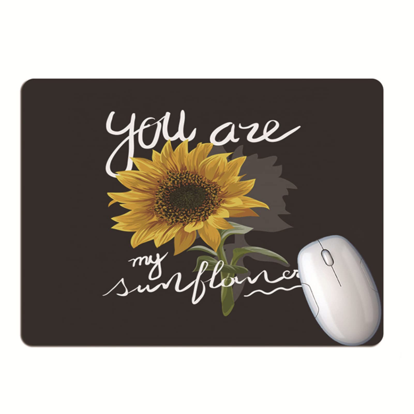 Premium Soft Anti-Slip Rubber Mouse Pad with Wrist Rest - Floral Design Office Desk Mat for Computer & Gaming (12 Inch) - Perfect for Workstations, Home Offices & PC Gaming Setups