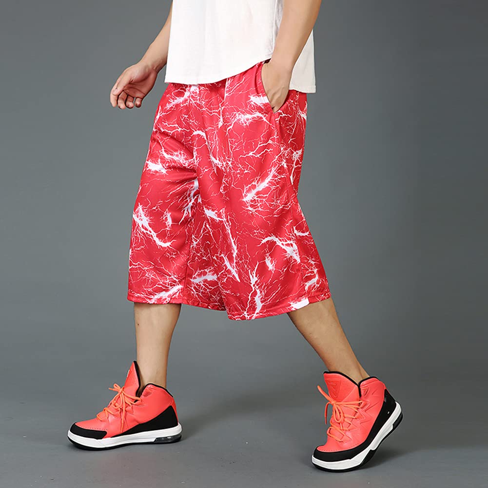 **Men's Basketball Shorts - Athletic Gym Running Shorts for Sports, Fitness, Jogging & Beach - Breathable & Comfortable Workout Shorts for Active Lifestyles**