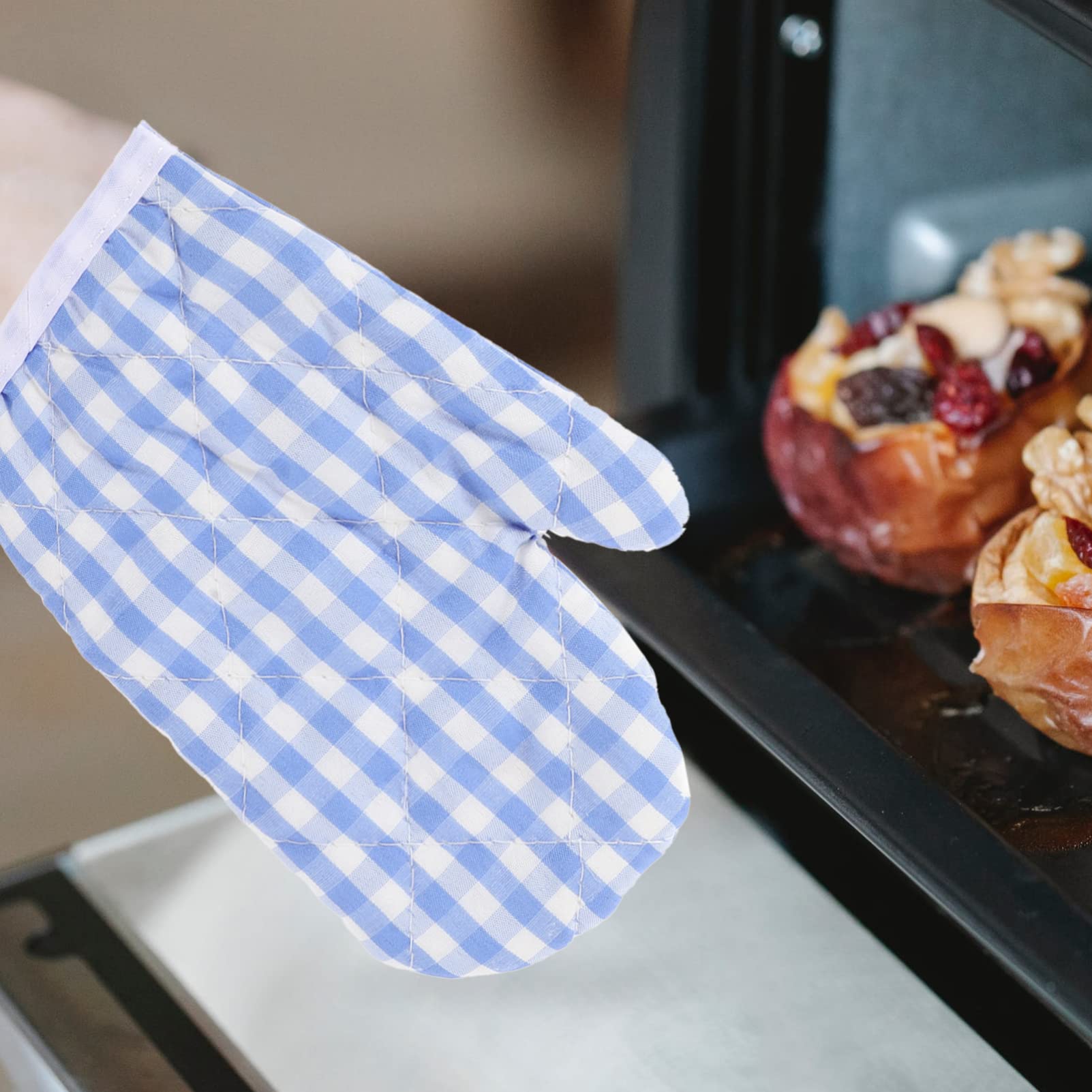 DOITOOL Heat Resistant Kids Oven Mitts - Safe Baking Gloves for Children, Microwave & Kitchen Use - Perfect for Baking, Cooking, BBQ and Family Kitchen Activities