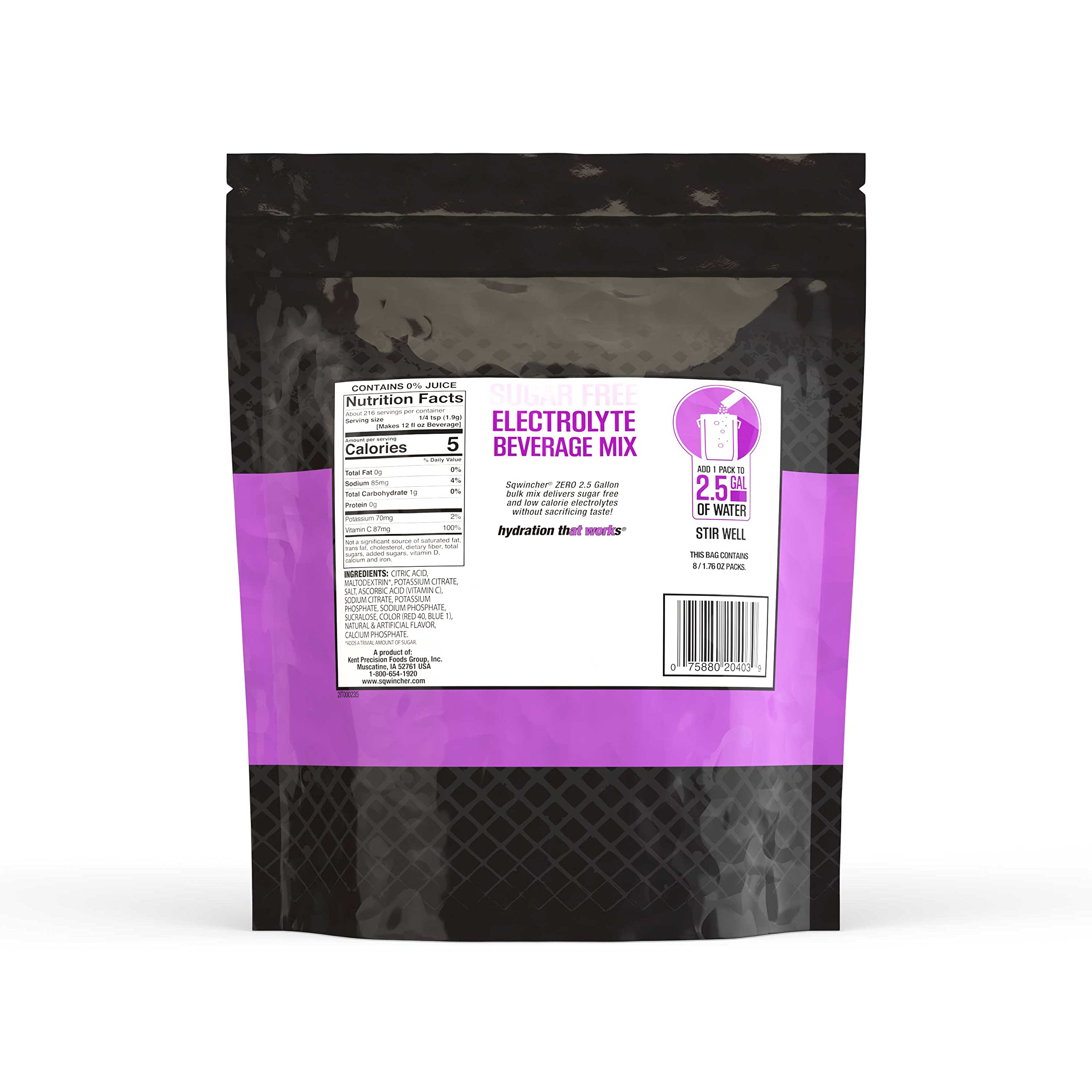 Sqwincher Zero Sugar Free Electrolyte Powder Packets - Assorted Flavors, 1.76 oz (Pack of 32) | Hydration for Athletes, Workouts & Outdoor Activities
