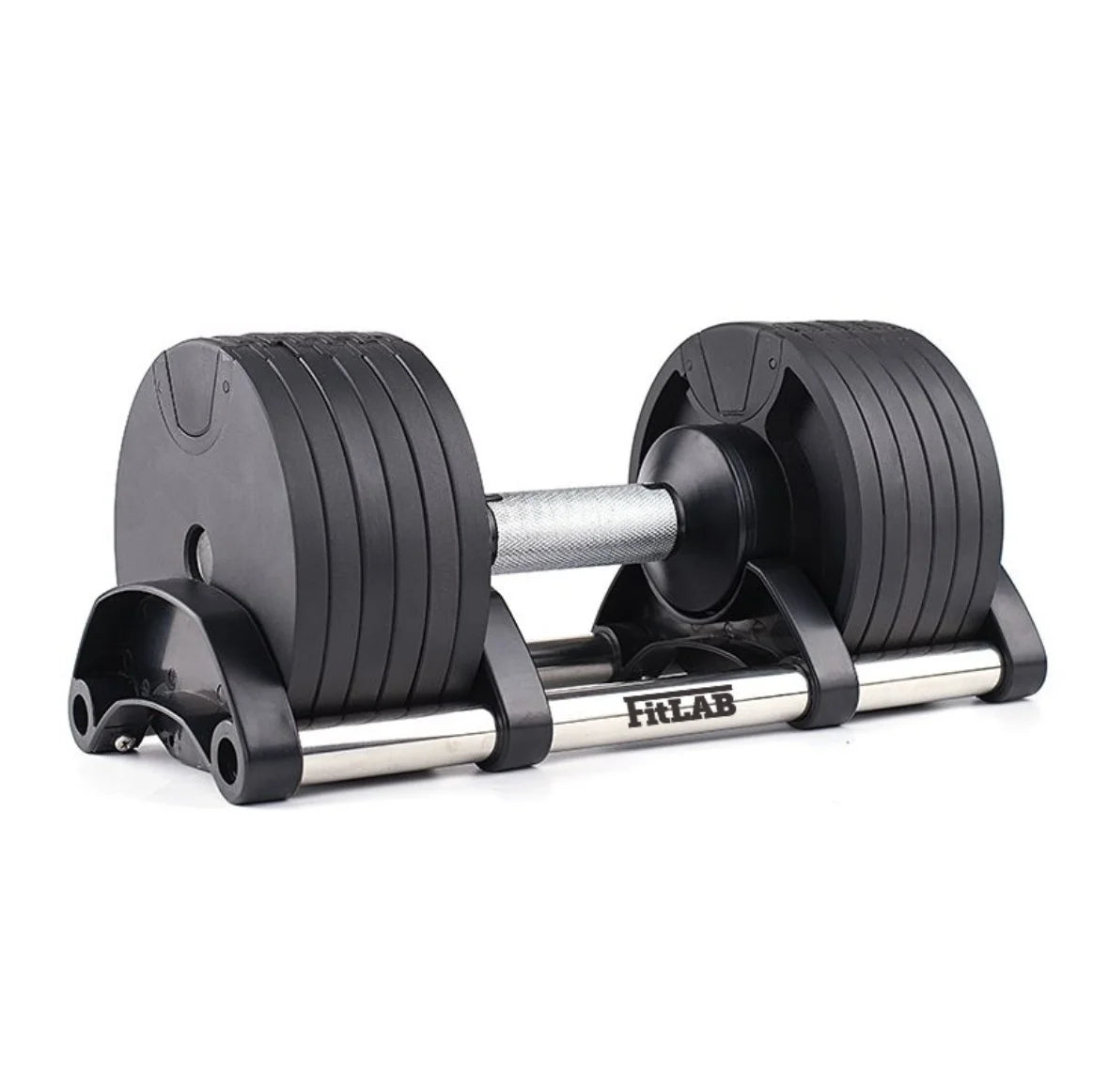 Fitlab 32kg/70.5lbs Adjustable Dumbbell Set for Home Gym - Quick Weight Change Strength Training Equipment for Men & Women - Perfect for Weightlifting, CrossFit, and Full-Body Workouts