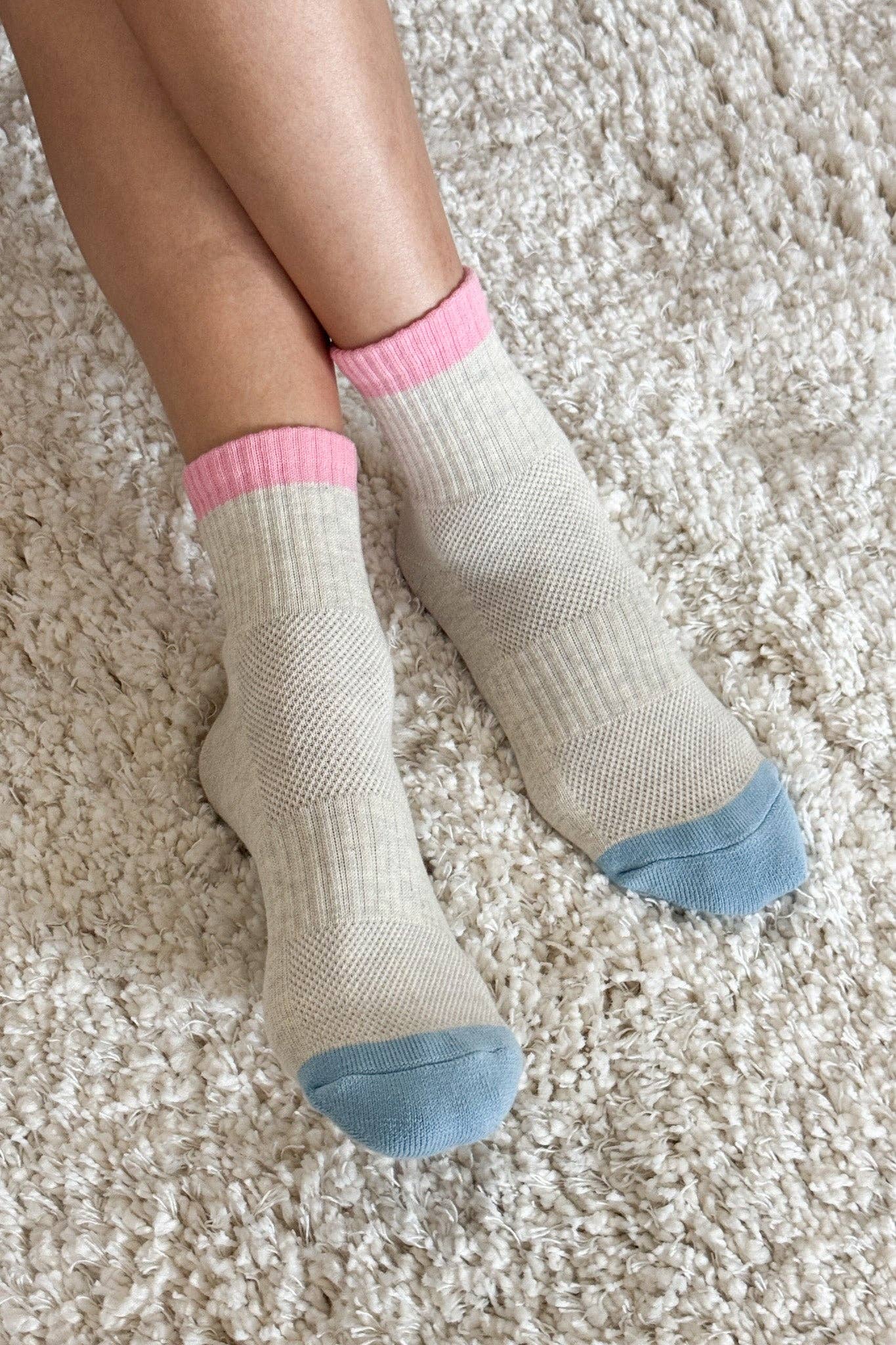 Girlfriend Socks for Women - Color Block Black Coffee Crew Socks | Perfect Gift for Her, Valentine's Day, Anniversary & Everyday Wear