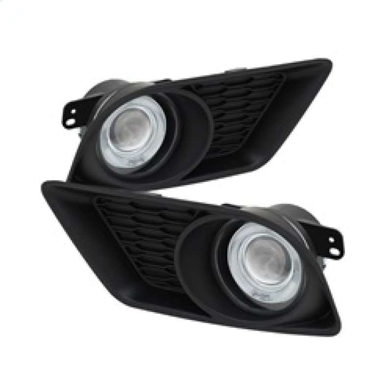 Spyder Auto 5073273 Projector Halo Style Fog Lights - Black/Clear - High Performance LED Fog Lights for Trucks, SUVs & Cars - Enhance Night Driving Safety & Style