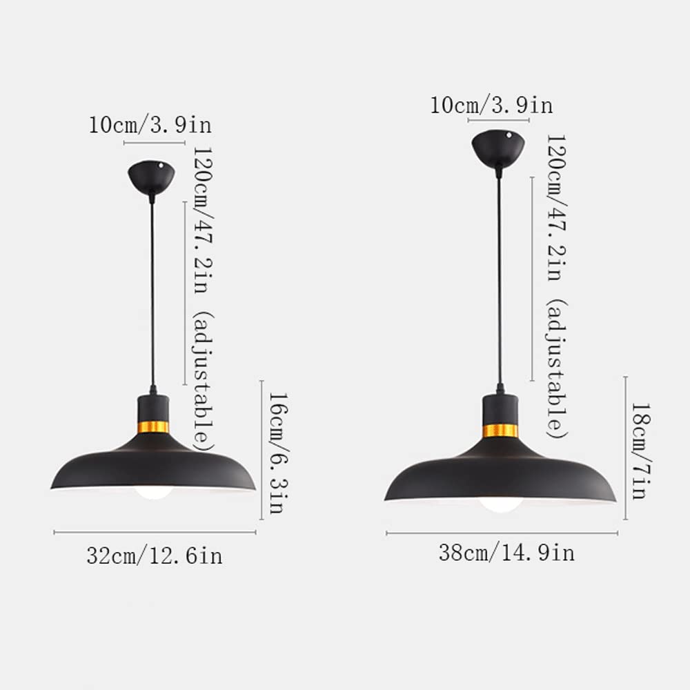 Nordic Industrial Style Pendant Lamp - Creative Metal Hanging Light Fixture with E27 Socket for Living Room & Bedroom Decor | Perfect for Dining Areas, Kitchen Islands, and Entryway Lighting