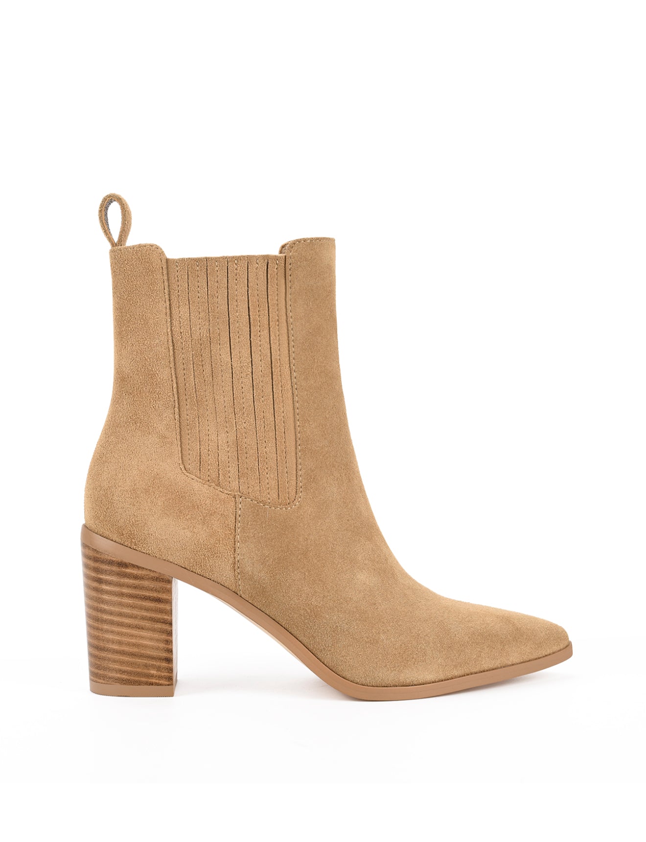 Clancy Women's Taupe Suede Ankle Boots with Gusset - Comfortable Casual & Dress Booties for Fall/Winter, Office, and Date Night