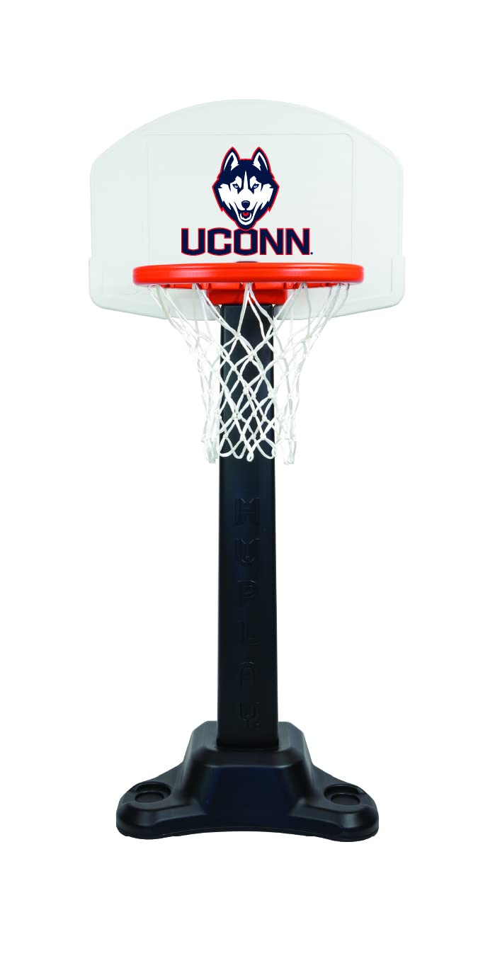 Huplay Rookie Team Portable Basketball Hoop Set - Adjustable Height for Kids & Adults - Indoor/Outdoor Backboard with Ball & Pump - Perfect for Driveway, Backyard, and Gym Training