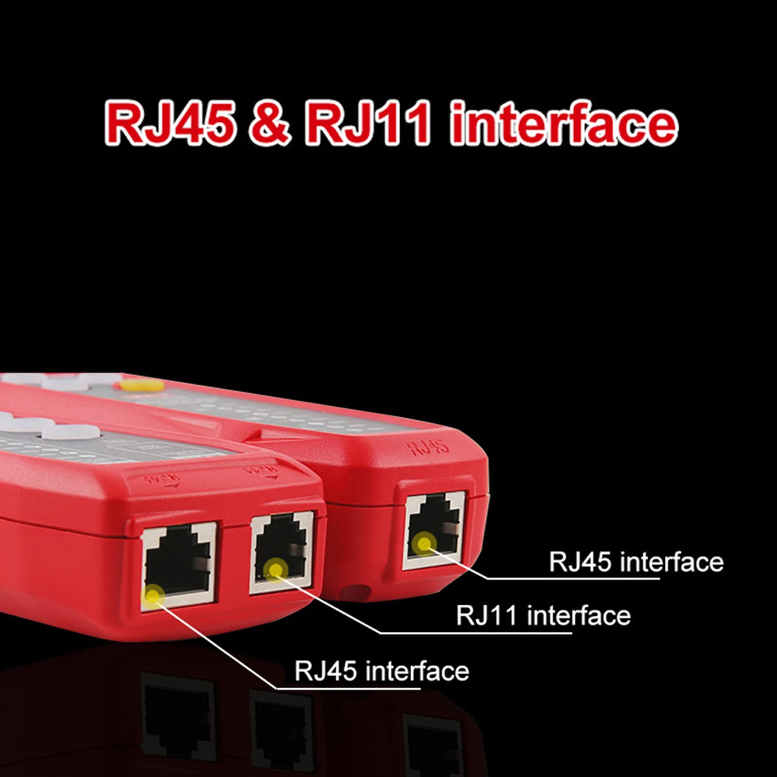 UNI-T UT683KIT RJ11 RJ45 Cable Tester & Wire Tracker Kit - Telephone Line Finder, Network Cable Tester for LAN Maintenance | Ideal for IT Technicians, Network Installations & Home Wiring