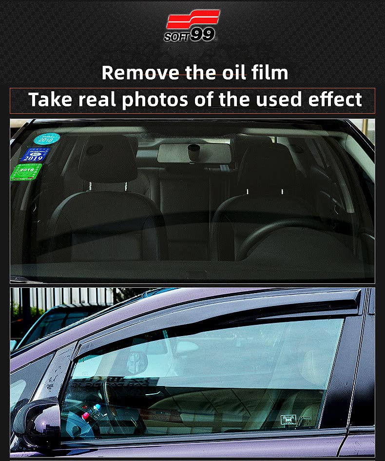 Glaco Windshield Cleaner & Oil Film Remover - Anti-Aging Coating Layer Treatment for Car Glass, Rear View Mirror Cleaner | Restores Clarity & Visibility | Ideal for Night Driving, Foggy Conditions & Winter Maintenance