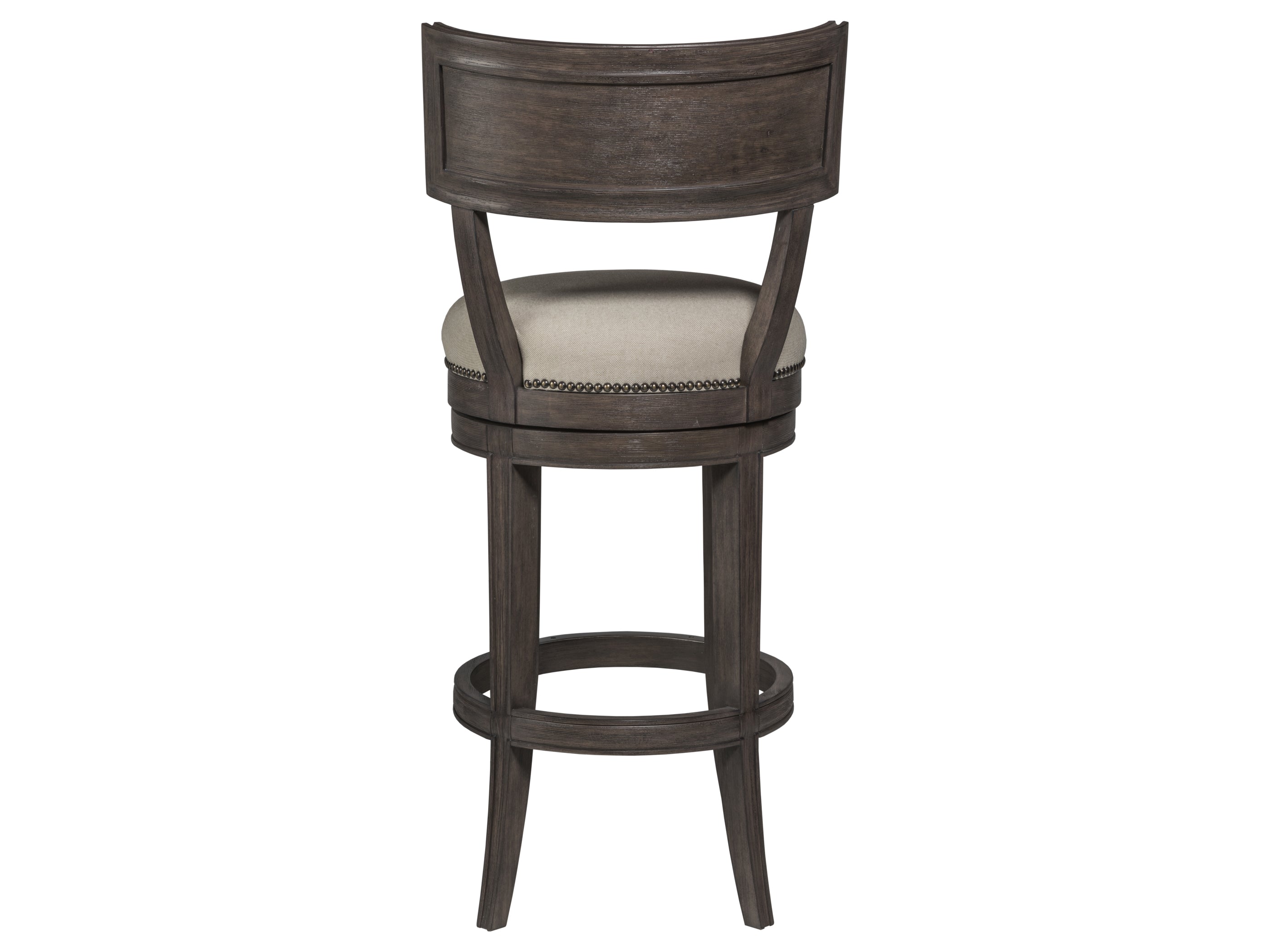 Vintage Swivel Bar Stool with Backrest - Antico Style Counter Height Stool for Kitchen Island, Home Bar & Dining Room - Rustic Pub Stools for Indoor & Outdoor Use