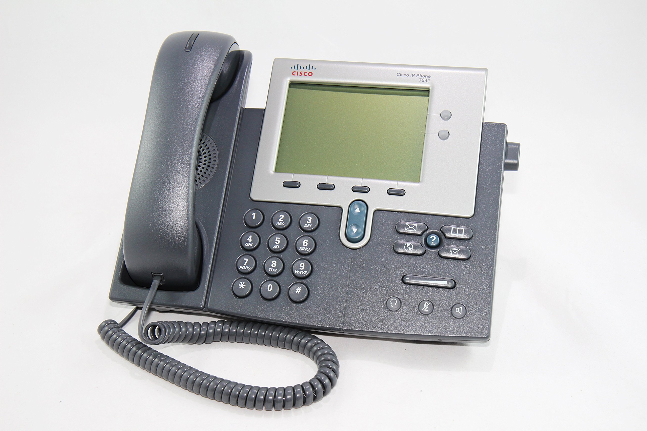 Cisco 7941G Unified IP Phone - VoIP Business Phone with LCD Display & 2 Ports - Ideal for Office, Call Center & Remote Work