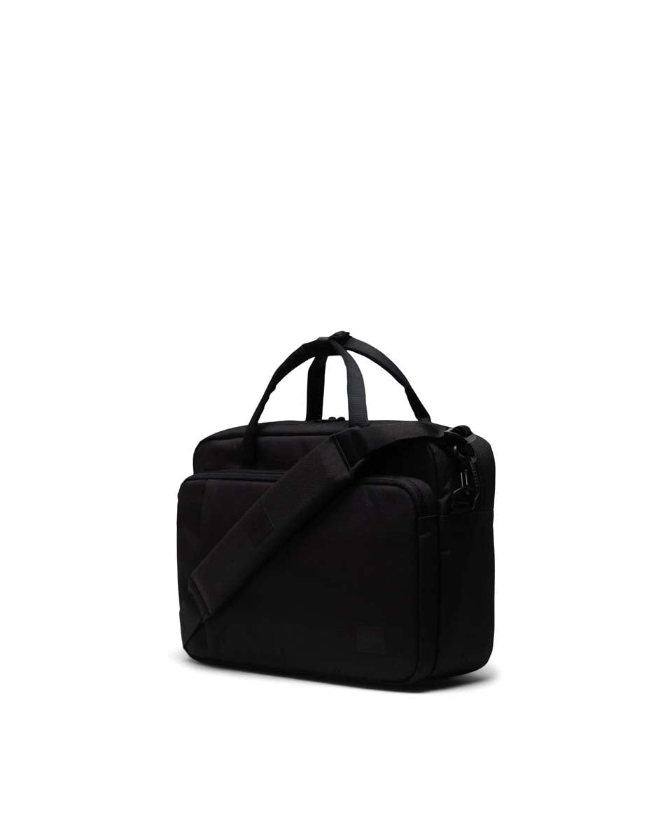 Herschel Gibson Messenger Tech Laptop Bag - Stylish & Durable Black Crossbody Bag for Work, Travel & Daily Commute