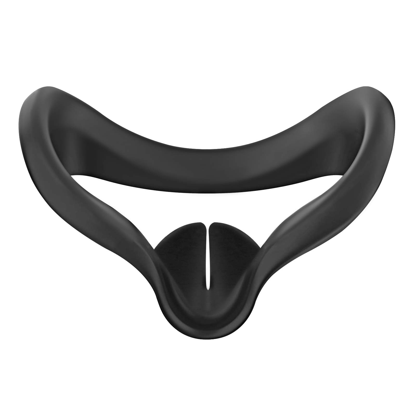 Vakdon VR Face Cover Silicone Replacement Pad for Oculus Quest 2 - Sweatproof, Washable, Comfortable VR Accessory for Quest 2 Headset (Black) - Ideal for Gaming, Fitness & Extended VR Sessions