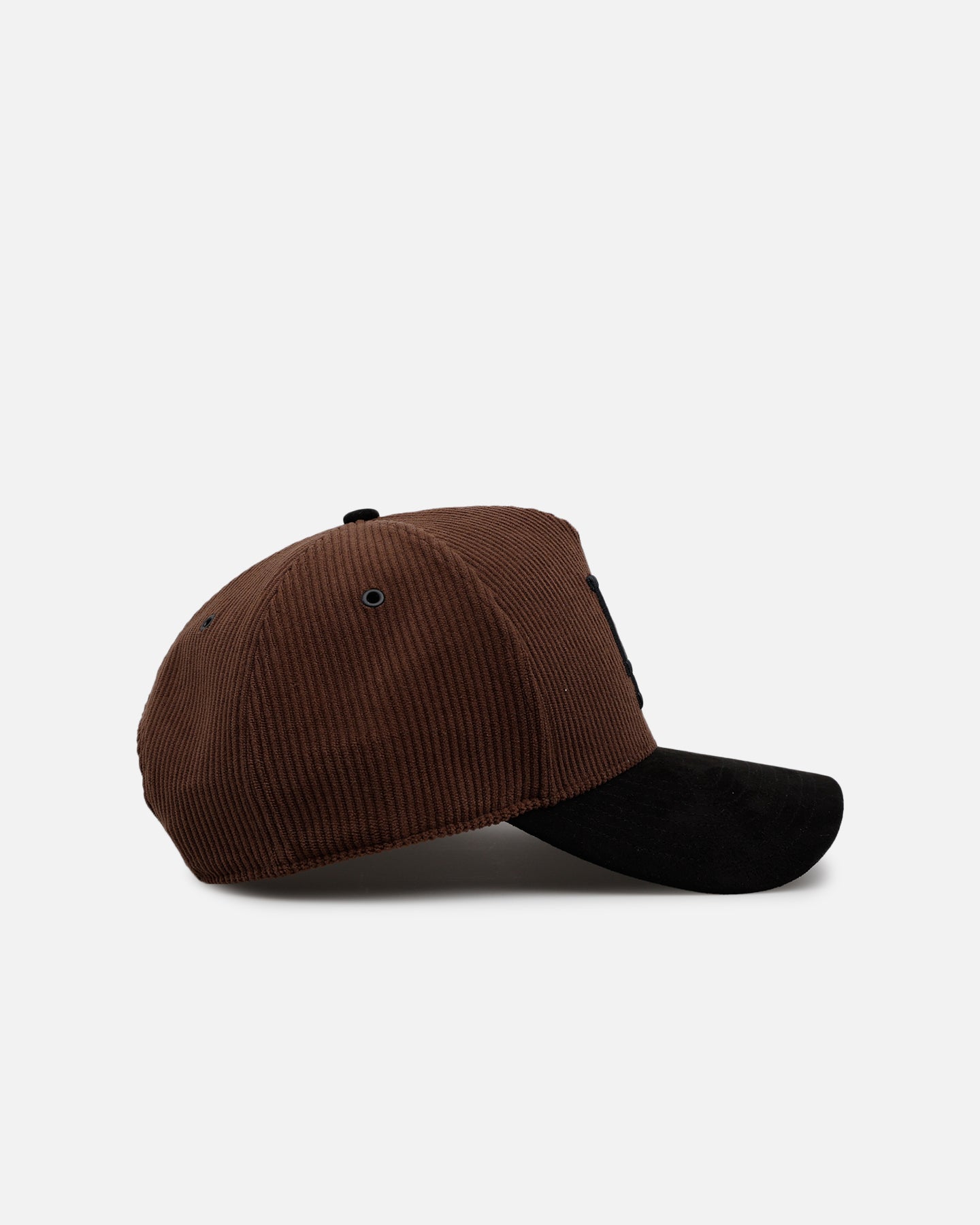 47 Brand Los Angeles Dodgers 'Barren' Snapback Hat - Adjustable Corduroy Baseball Cap in Brown/Black for Men's Sports & Streetwear Fashion