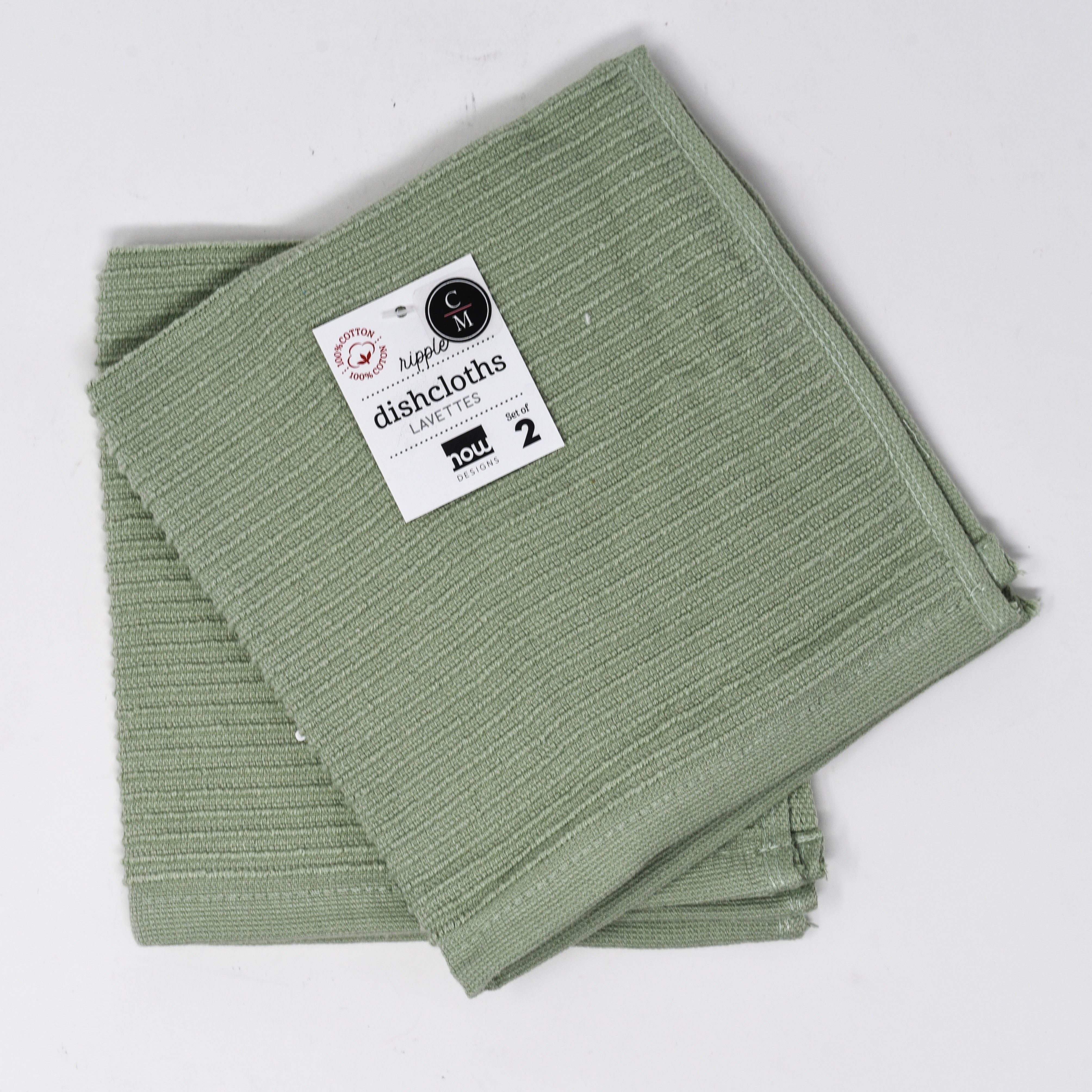 Eco-Friendly Ripple Dishcloth Set - Soft & Absorbent Kitchen Towels for Washing Dishes, Cleaning & Drying | Perfect for Home, Restaurant & RV Use