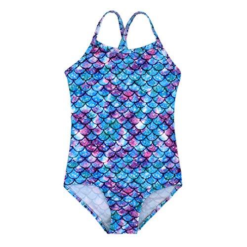 Mermaid Blue & Pink Swimsuit for Women - High Waisted Bikini Set, Tummy Control Swimwear for Beach, Pool, Vacation | Summer Swimsuits for Tropical Getaways & Water Sports