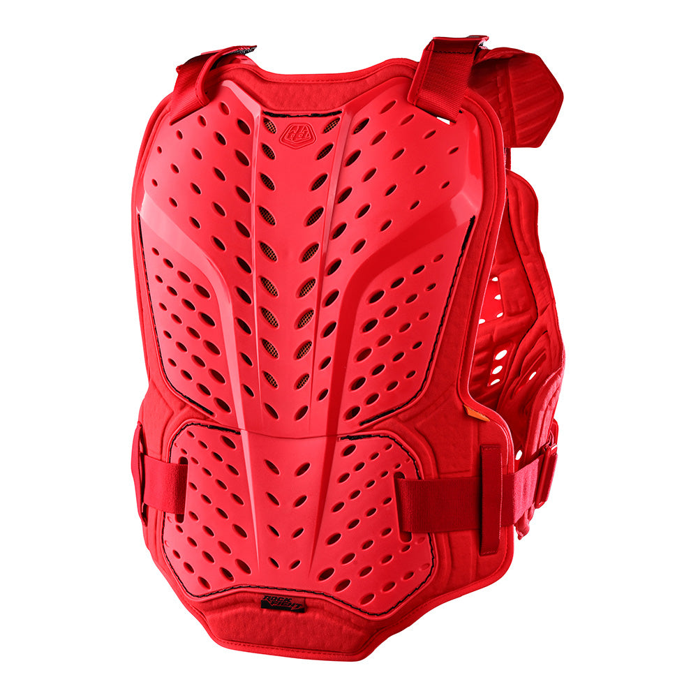 Rockfight CE Certified Solid Red Chest Protector - High Impact Protection for Martial Arts, MMA & Training - Perfect for Sparring & Combat Sports
