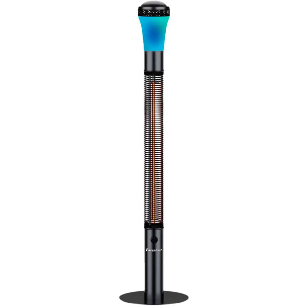 Farenheit THSR 59BK 59 Inch Infrared Tower Heater with Bluetooth Speaker - Black | Fast Heating for Large Rooms, Bedroom & Office | Energy Efficient Space Heater with Remote Control