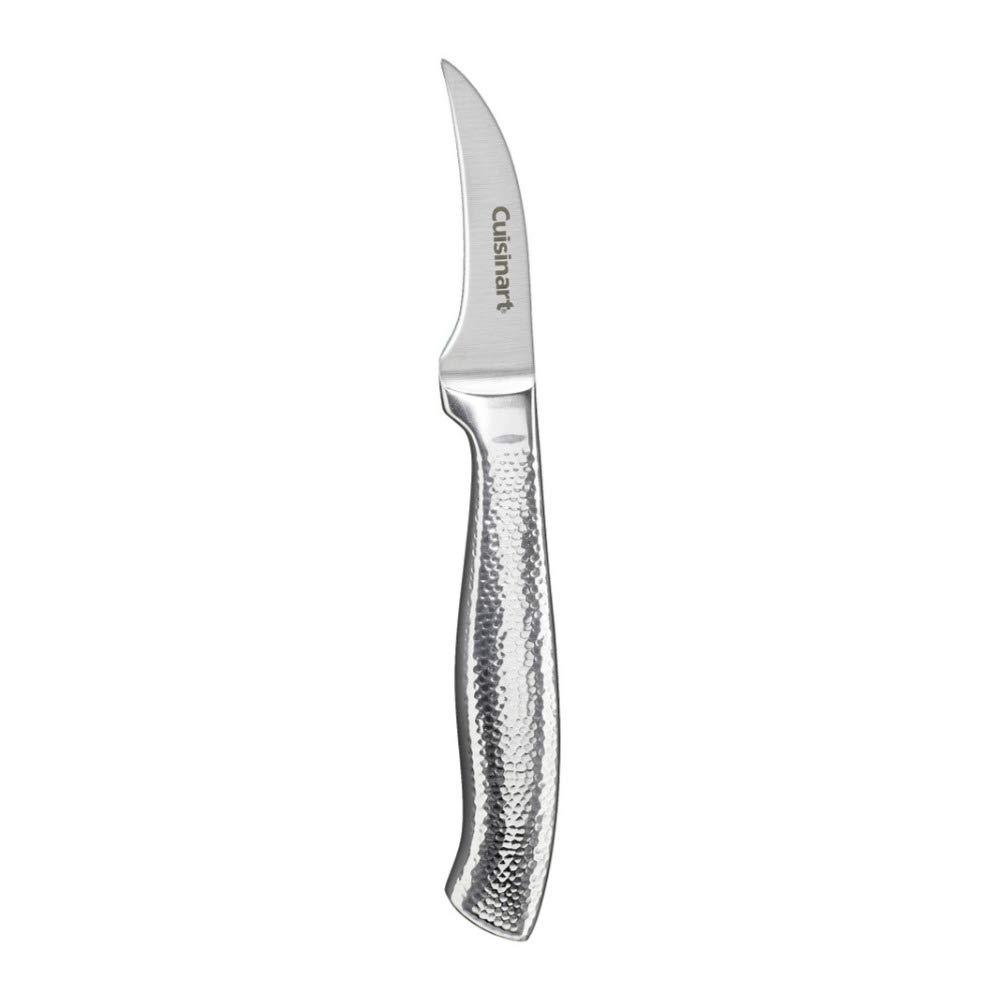 Premium Cuisinart Classic 17-Piece High-Carbon Hammered Stainless Steel Forged Knife Set with Sheath & Blade Guards - Professional Kitchen Cutlery for Chefs, Home Cooking & Gourmet Food Preparation