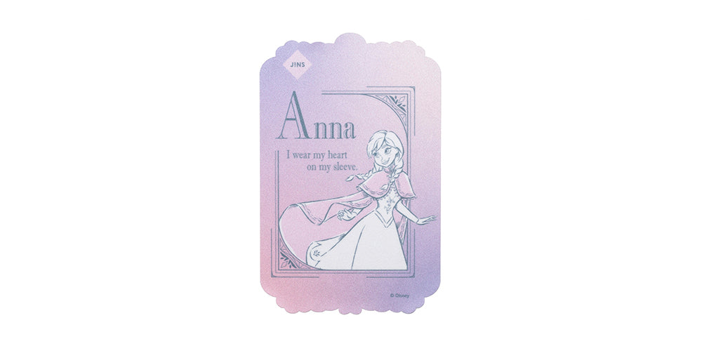 JINS x Disney Frozen Anna 047 Eyeglasses - Kids Blue Light Blocking Glasses for Screen Time & Reading (Inspired by Disney's Frozen) - Perfect for School, Gaming & Movie Nights
