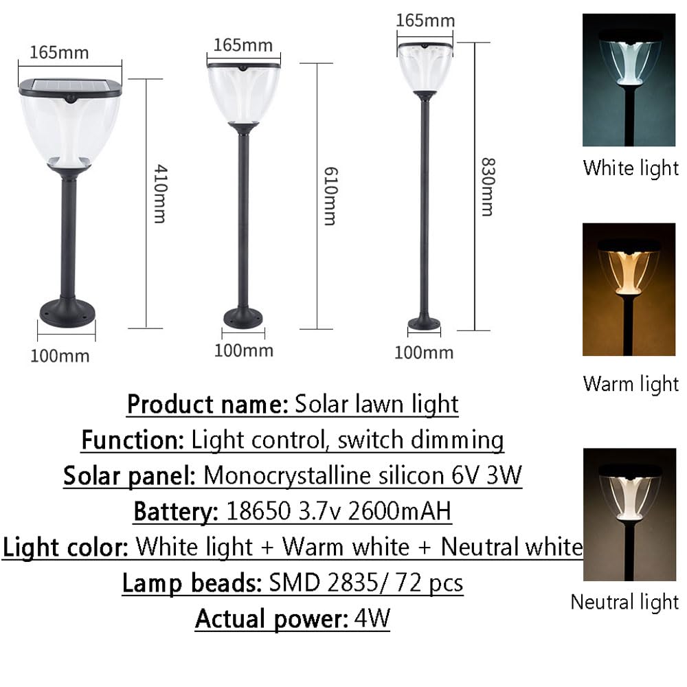 Solar Garden Lights - Waterproof Outdoor LED for Yard, Walkway & Lawn