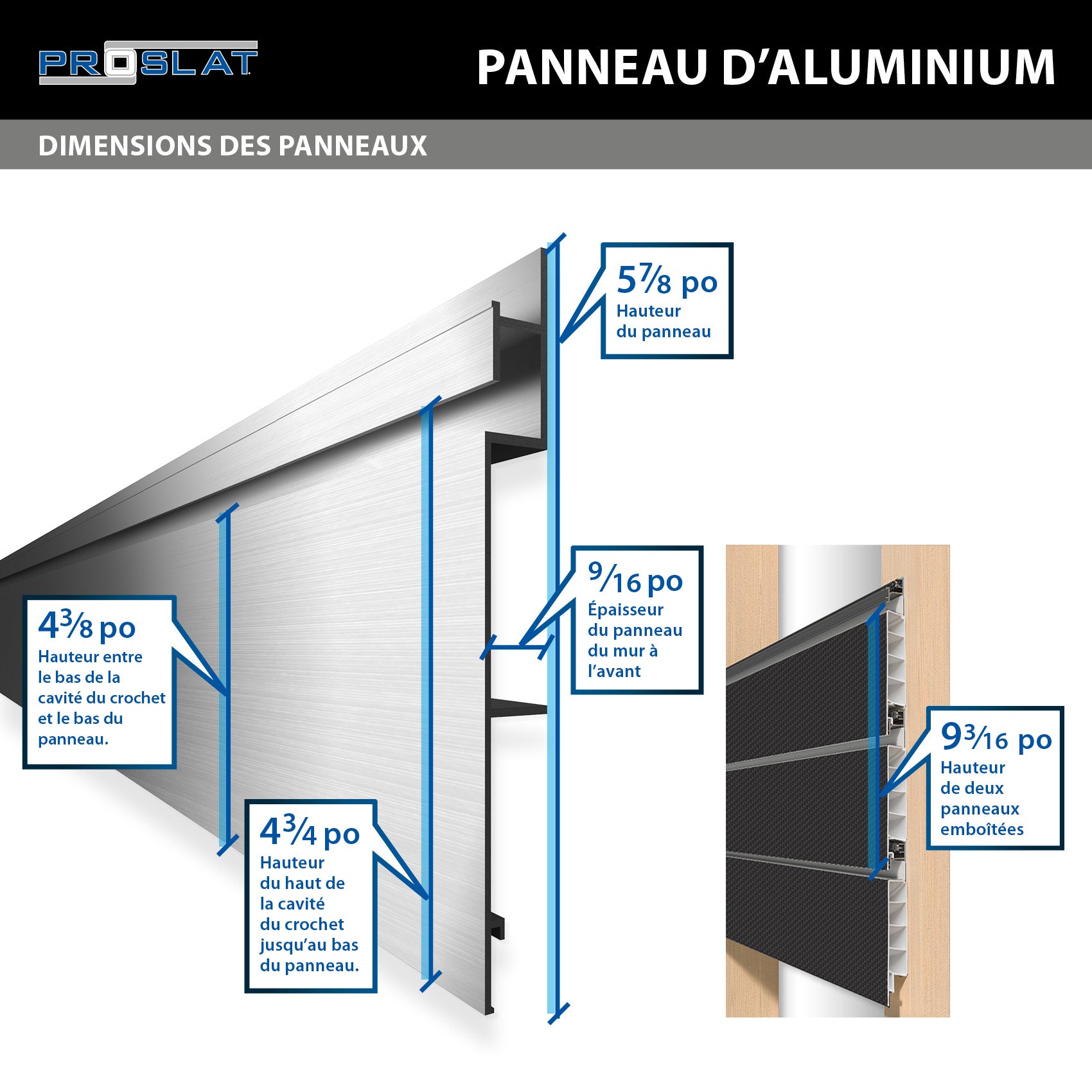 4 ft. x 4 ft. Aluminum Slatwall Panel - Durable Retail Display Shelving for Stores & Garages - Perfect for Organizing Tools, Merchandise & Accessories