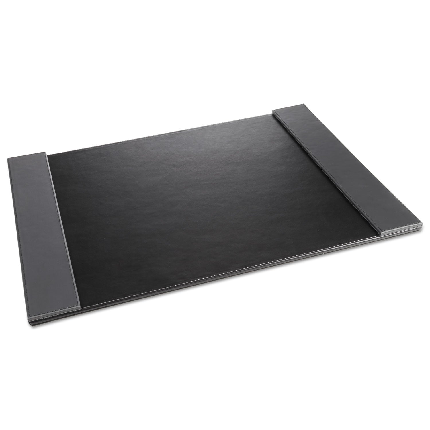 Artistic® Monticello Leather Desk Pad with Foldable Sides - 24 x 19 Inches, Black - Perfect for Office, Home & Executive Workspaces