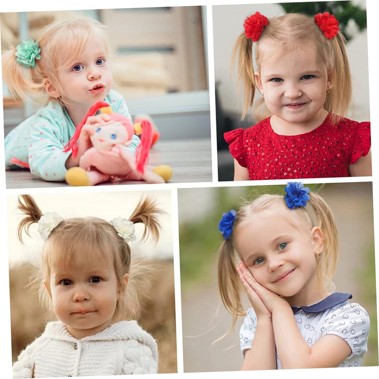Totority 20 Pcs Spinning Hair Clips for Girls & Bridal Hair Accessories - Perfect for Parties & Weddings
