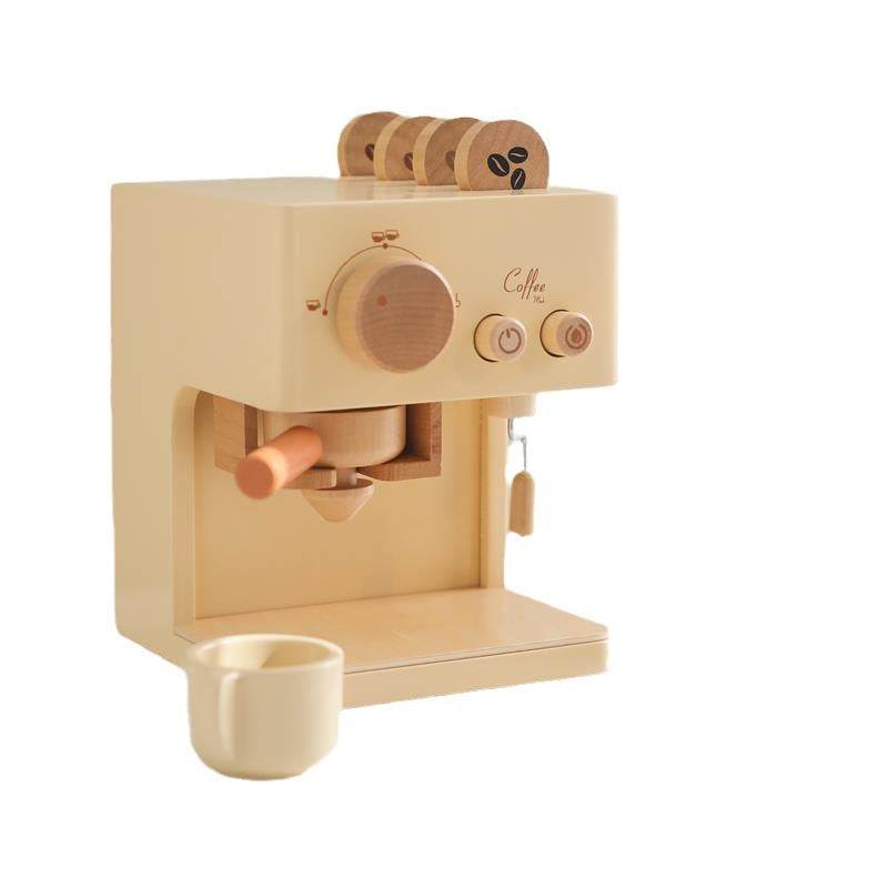 Wooden Coffee Machine Puzzle Toy for Kids - Educational STEM Building Kit for Parent-Child Bonding | Fun Learning Activity for Toddlers & Preschoolers | Perfect for Birthday Gifts & Classroom Play