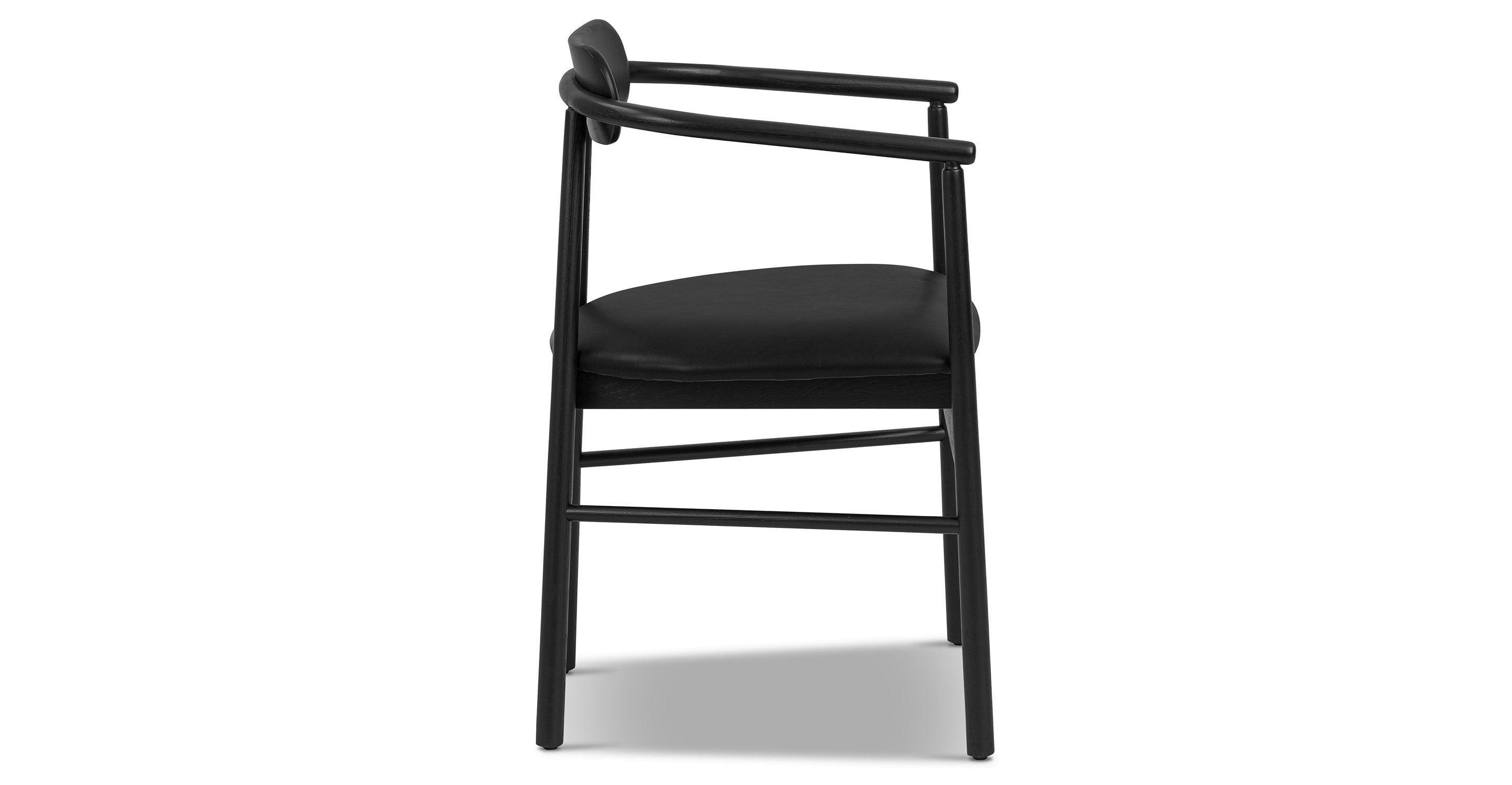 Scanden Modern Dining Chair - Mid Century Wooden Kitchen Chair with Upholstered Seat - Perfect for Dining Room, Kitchen, and Breakfast Nook