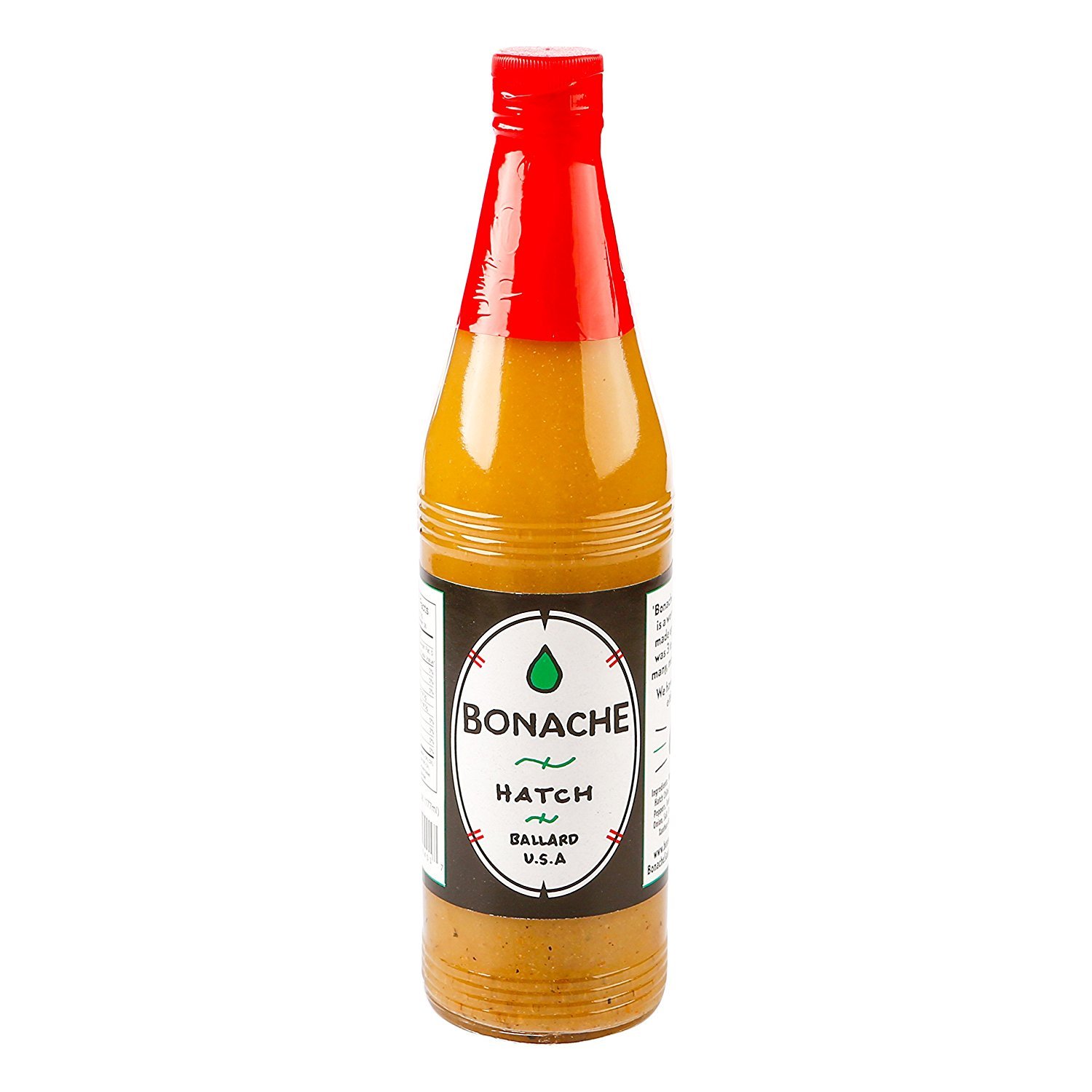 Bonache Hatch Green Chile Hot Sauce - 6oz Bottle (2-Pack) | Medium Heat Flavor for Tacos, Burgers, Eggs & Mexican Food | Premium New Mexico Chile Pepper Sauce