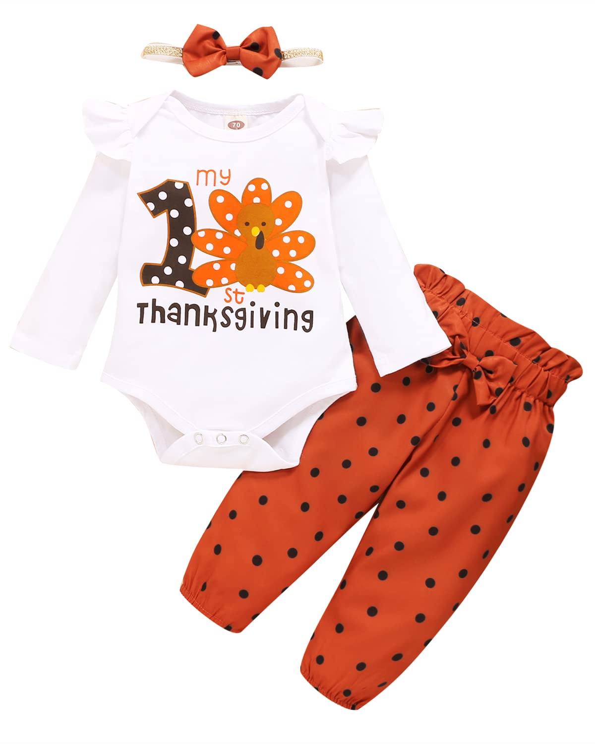 Newborn Baby Girl Clothes Set - Floral Ruffle Romper & Pants Outfit for Infants | Cute Outfits for Baby Girls | Perfect for Photos, Parties & Everyday Wear