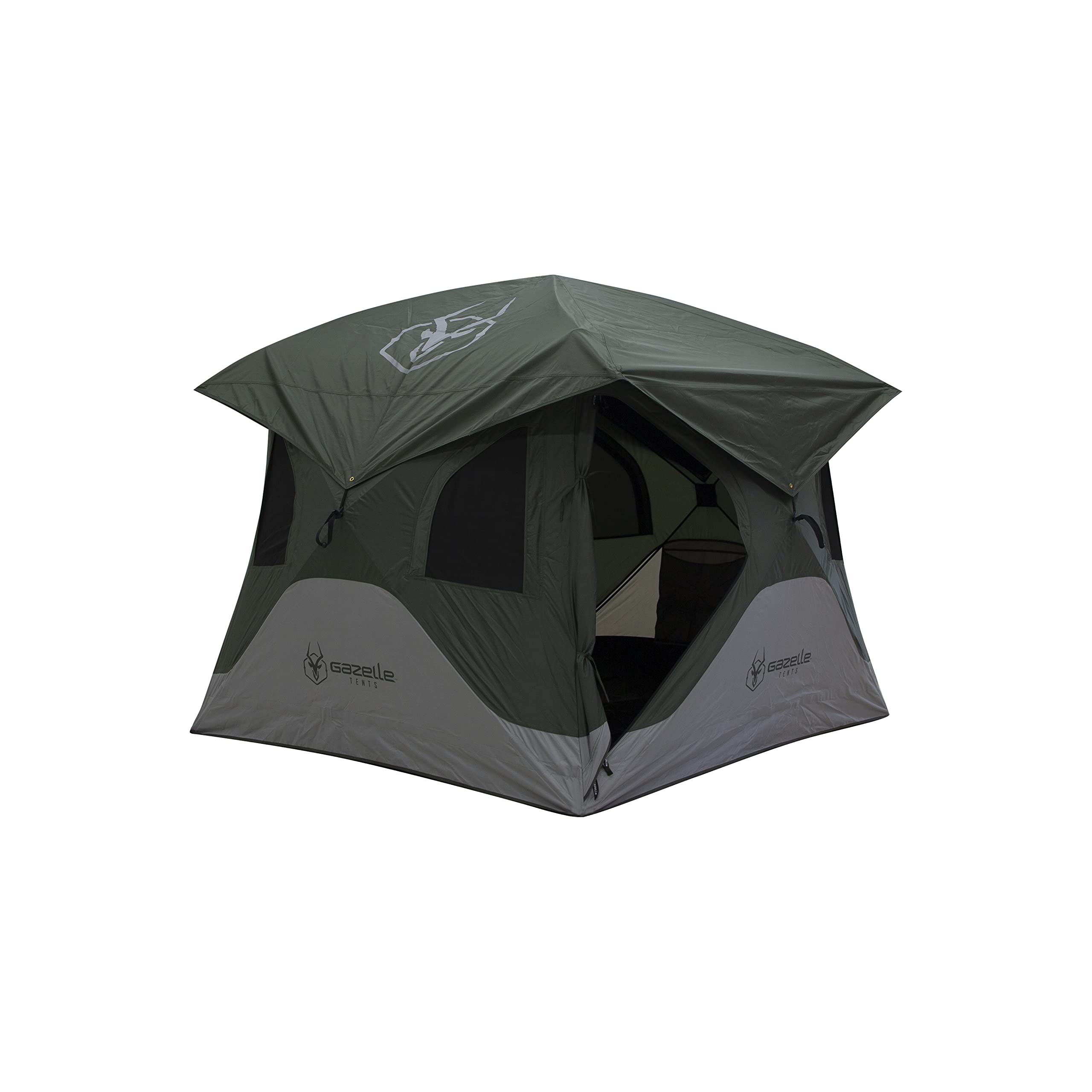 Gazelle T3X Hub Tent - 4-Person Instant Pop-Up Camping Tent with Rainfly - Perfect for Family Camping, Backpacking & Outdoor Adventures