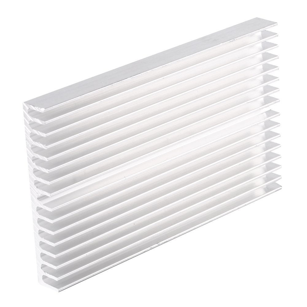 Argentate Aluminum Heatsink Cooler - High-Performance Thermoelectric Grille Design for IC, LED, Power Transistors, CPUs, Power Amplifiers, and Motherboards - Ideal for Electronics Cooling and Thermal Management