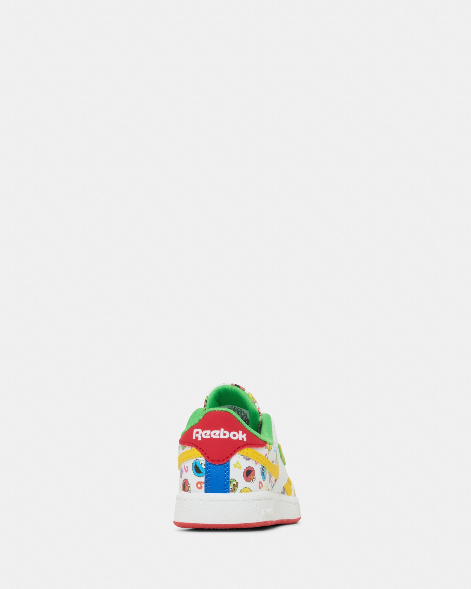 Sesame Street Club C Revenge Sneakers - White, Green & Yellow Colorway | Comfortable & Stylish Kids Shoes for School, Play & Everyday Wear