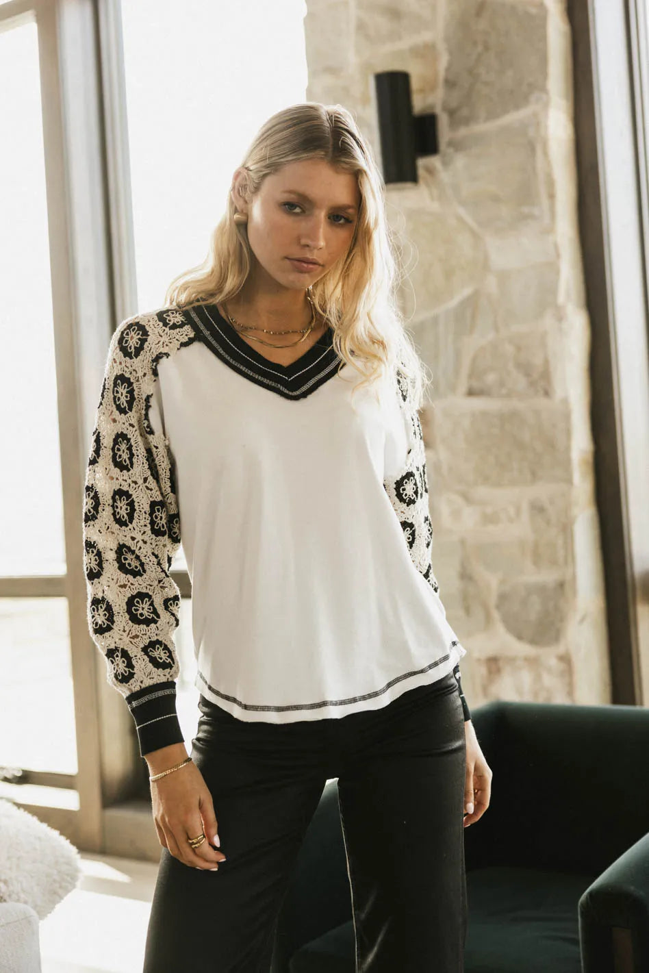 Keira Knit Top Women's Casual Long Sleeve T-Shirt | Soft Stretchy Comfortable Blouse | Perfect for Work, Date Night & Everyday Wear | FINAL SALE