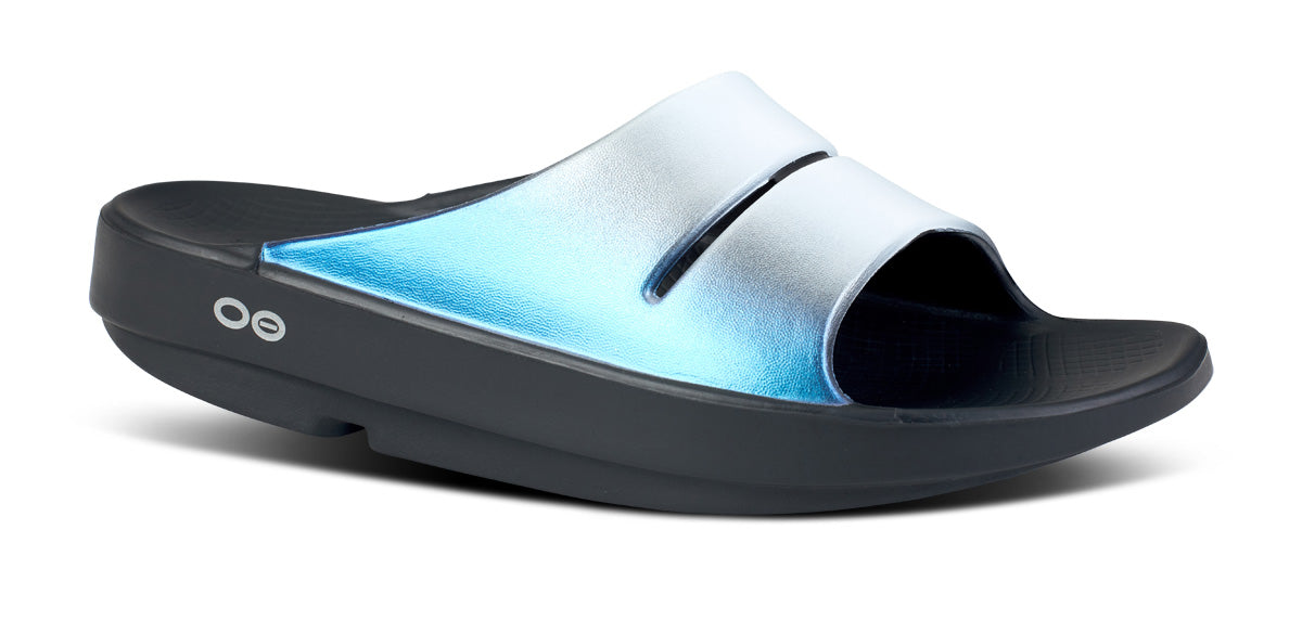 Women's OOahh Luxe Slide Sandals - Comfortable Summer Flip Flops with Frost Design | Perfect for Beach, Poolside & Casual Outings