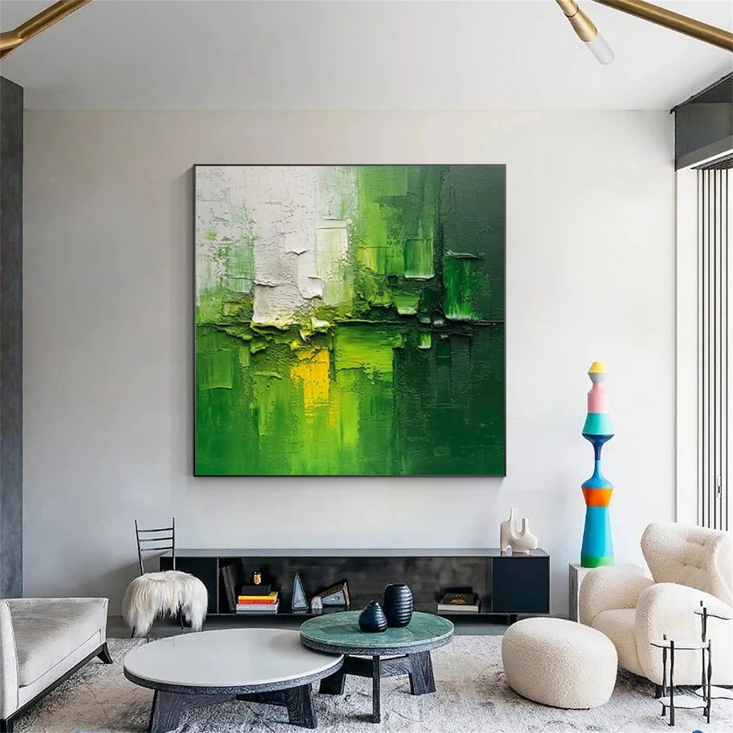 Abstract Painting #AB 426 - Modern Wall Art for Living Room, Bedroom & Office Decor | Handmade Canvas Artwork