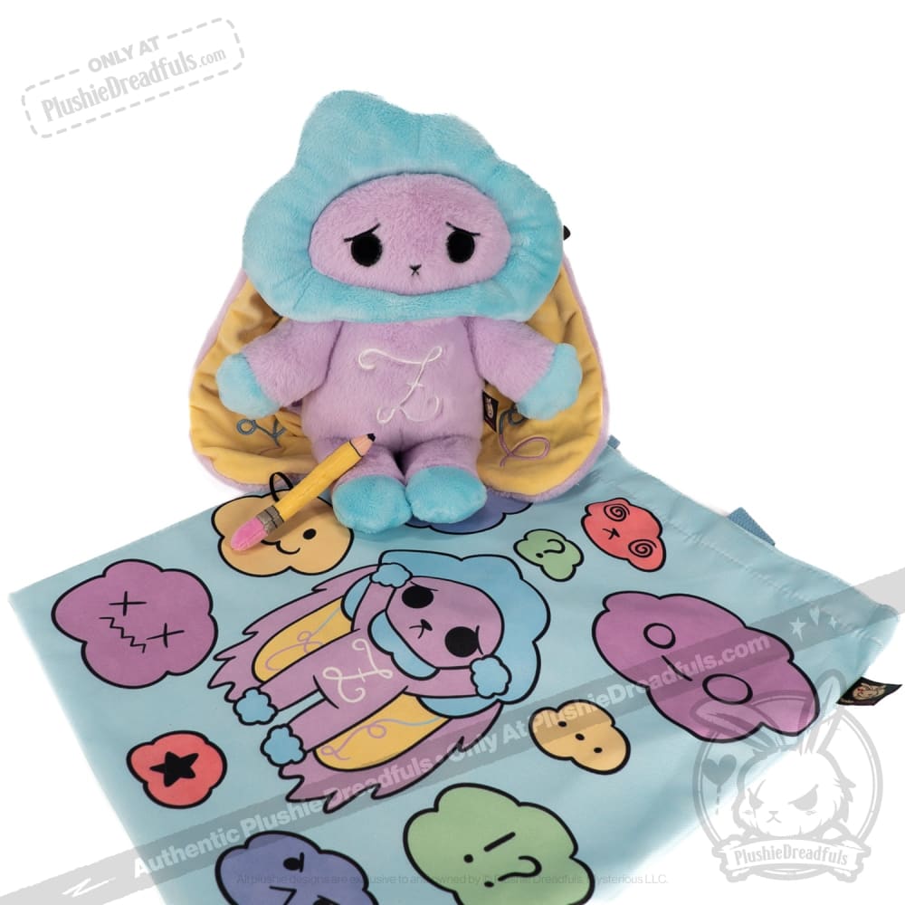 Plushie Dreadfuls Overthinking Bunny - Soft Stuffed Animal Toy for Anxiety Relief & Emotional Support | Cute Stress Relief Plush for Adults & Kids | Perfect for Therapy, Gifts, and Comfort