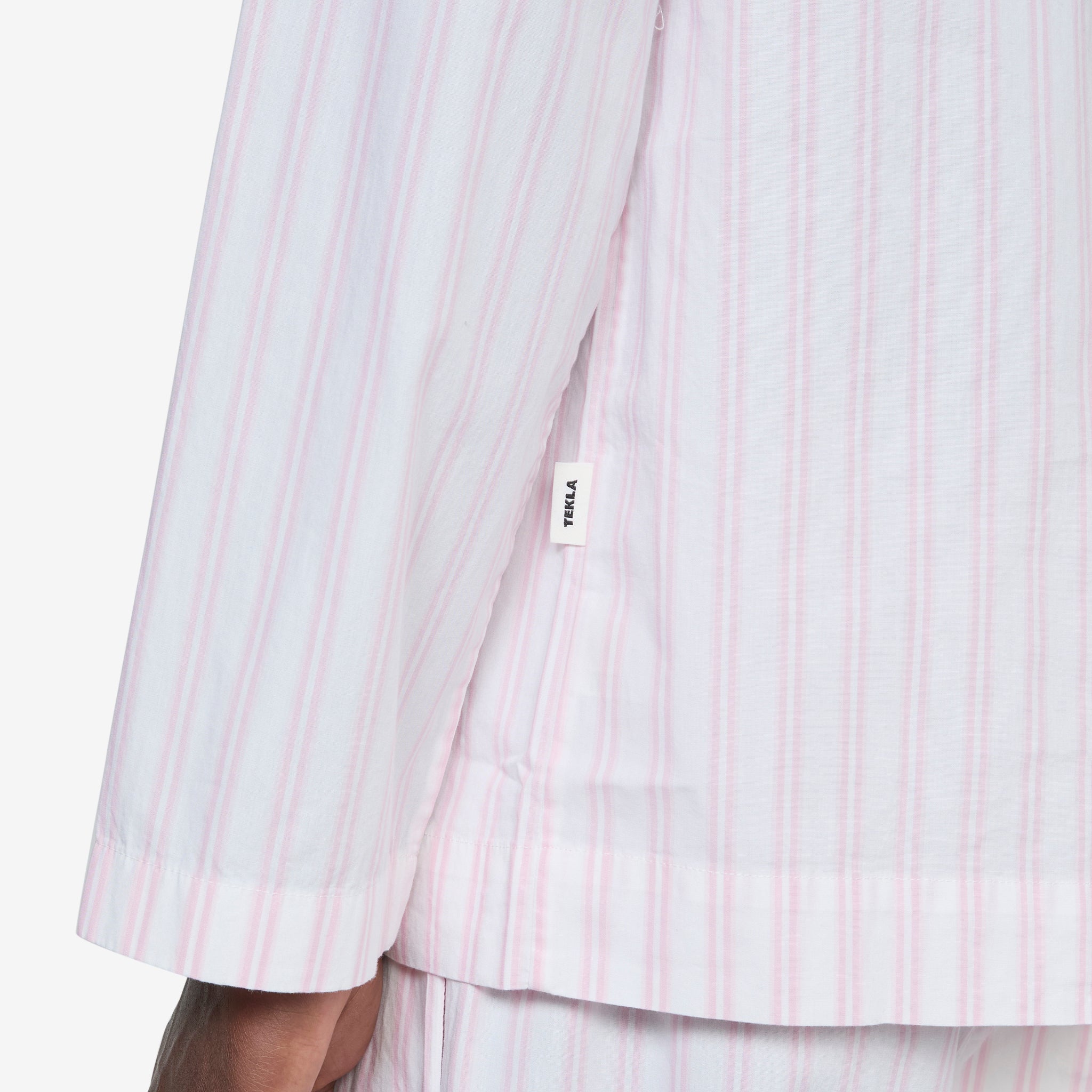 Stylish Cotton Poplin Pyjama Shirt with Hatty Stripes - Comfortable Sleepwear for Women & Men - Perfect for Lounging at Home or Travel