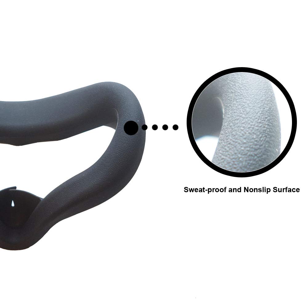 Meta Quest 2 Face Cover - Premium Silicone VR Face Pad | Sweatproof, Non-Slip & Washable | Black Replacement Cushion for Oculus Quest 2 | Perfect for Gaming, Fitness & Extended VR Sessions