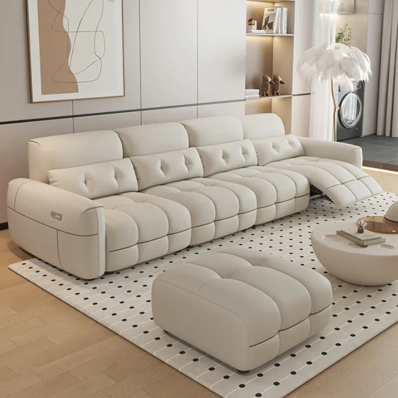 Soft Lazy Reclining Loveseat Sectional Sofa - Ultra Comfortable Modern Living Room Furniture for Small Spaces | Perfect for Apartments, Movie Nights & Relaxing