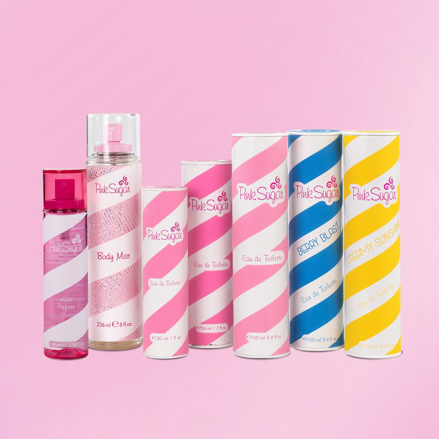 Pink Sugar Creamy Sunshine Perfume for Women - Floral Fruity Eau de Toilette with Coconut Milk, Mimosa & Vanilla Notes | Body Mist & Hair Fragrance for Daytime Wear, Date Nights & Special Occasions