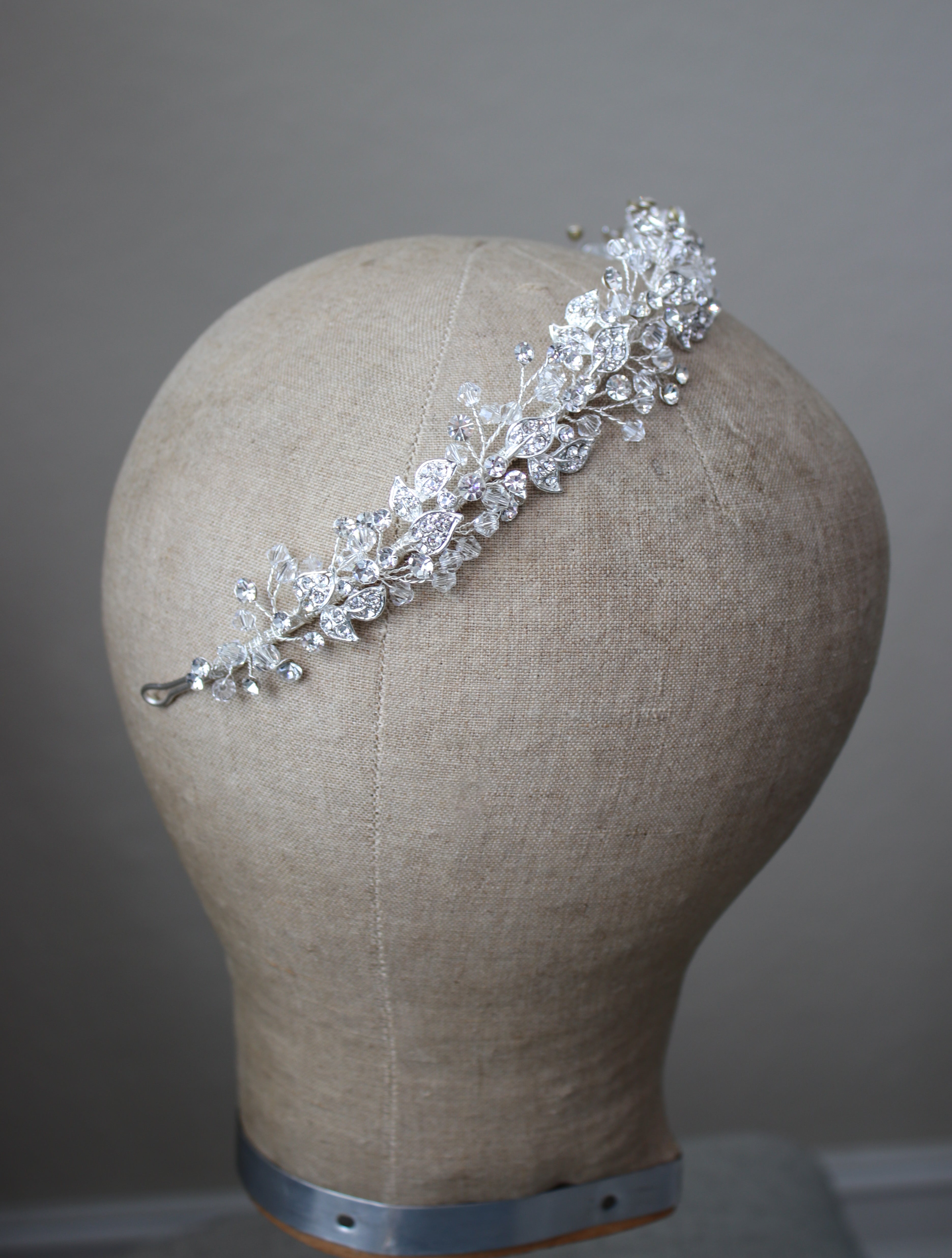 LAURALAI Austrian Crystal Bridal Headband - Sparkling Wedding Hair Accessory for Brides, Bridesmaids & Special Occasions