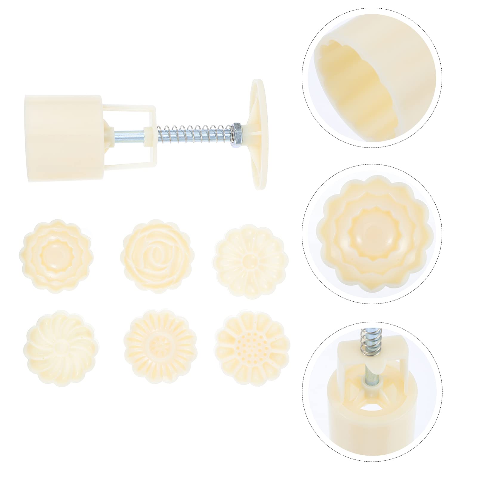 1 Set 3D Rose Flower Moon Cake Baking Mold - Kitchen & Bakery Supplies for DIY Desserts, Pastries, and Homemade Cakes | Perfect for Holidays, Parties, and Gift Making