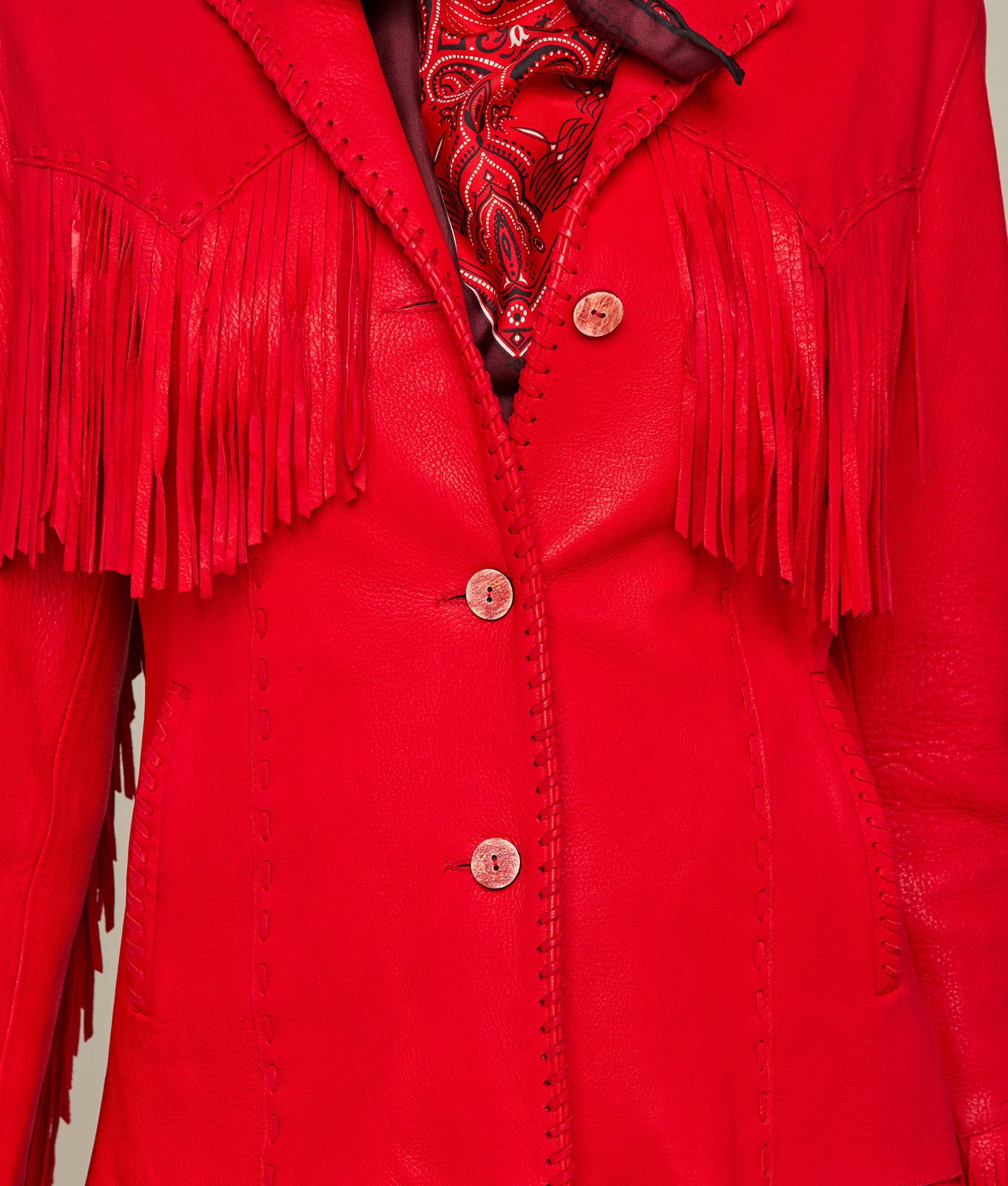 Stylish Red Fringe Jacket for Women - Trendy Boho Outerwear for Parties, Concerts & Festivals | Fashionable Fall & Winter Coat